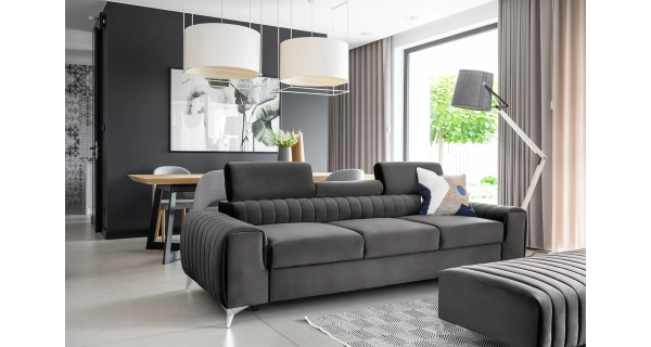 Pohovka CURRAN 03, šedá látka