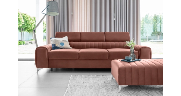 Pohovka CURRAN 07, růžová látka