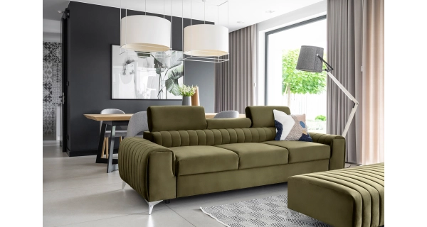 Pohovka CURRAN 08, zelená látka