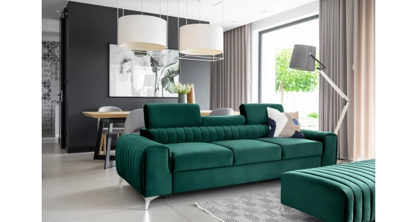 Pohovka CURRAN 09, zelená látka