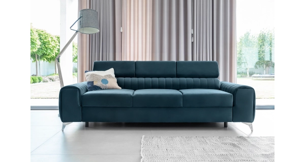 Pohovka CURRAN 10, modrá látka