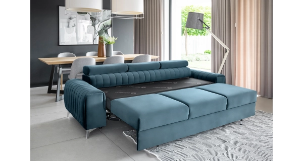 Pohovka CURRAN 10, modrá látka