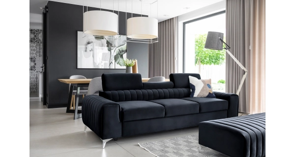 Pohovka CURRAN 13, modrá látka