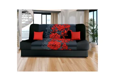 Pohovka DANTOA, červené květy