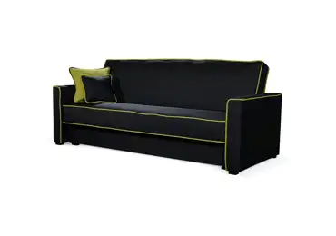 Pohovka FULVUS, černá/zelená