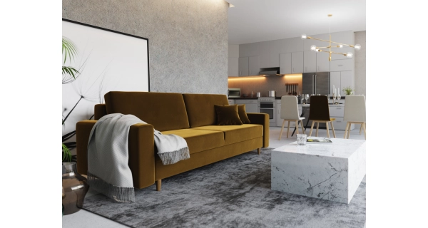 Pohovka GURK, hořčicová