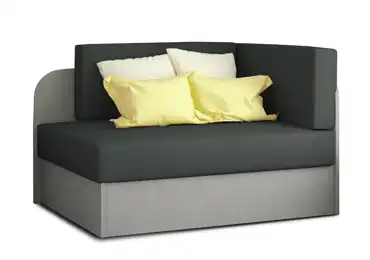 Pohovka HYSTRIX 03, tmavě šedá/světle šedá látka