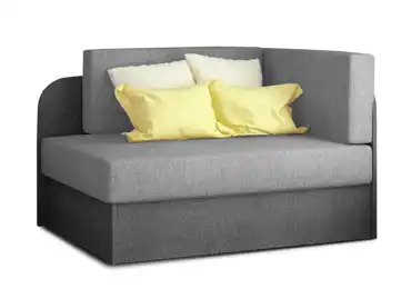 Pohovka HYSTRIX 05, světle šedá/tmavě šedá látka