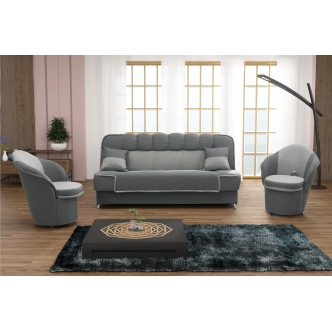 Pohovka JENSEN 4, světle šedá látka/šedá látka