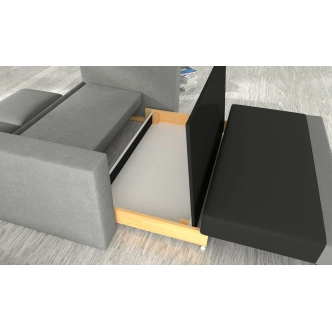 Pohovka KASDAN 8, šedá látka