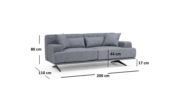 Pohovka KILTAN, šedá