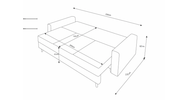 Pohovka LOYOLA, červená