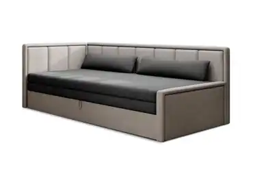 Pohovka MESAS 01, levá, šedá látka