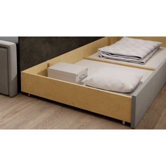 Pohovka MESAS 01, pravá, šedá látka