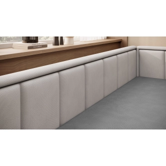 Pohovka MESAS 01, pravá, šedá látka