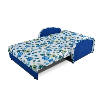 Pohovka MIMAS II - A, látka potisk formule/černá látka