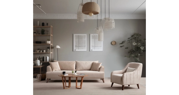 Pohovka MIRSAR, ecru