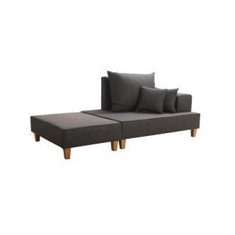 Pohovka MORADO, pravá, šedohnědá 