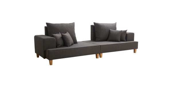 Pohovka MORADO, pravá, šedohnědá 