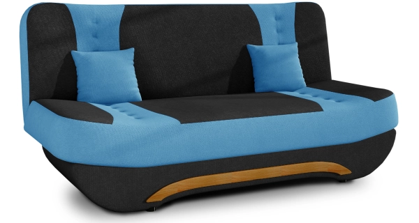 Pohovka NECTON 03, černá látka/modrá látka