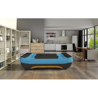 Pohovka NECTON 03, černá látka/modrá látka