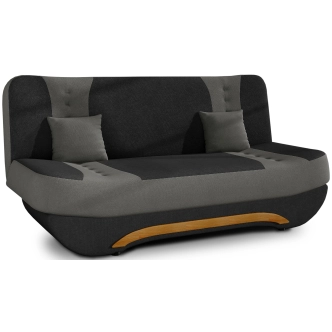 Pohovka NECTON 04, černá látka/světle šedá látka