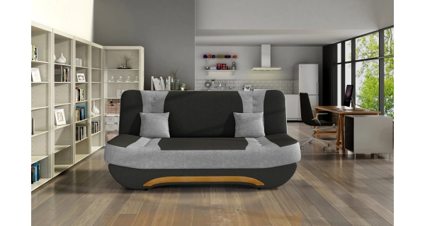 Pohovka NECTON 08, černá/světle šedá