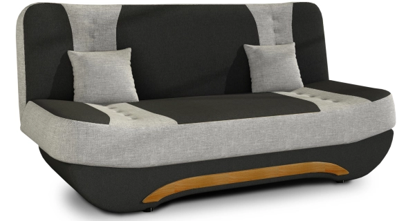 Pohovka NECTON 08, černá/světle šedá