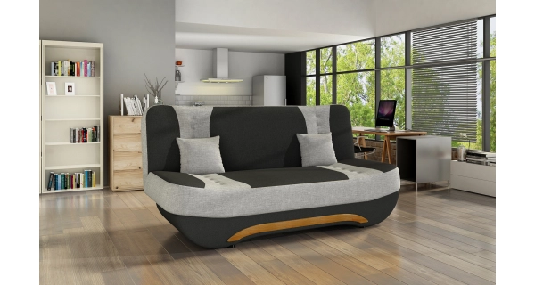 Pohovka NECTON 08, černá/světle šedá