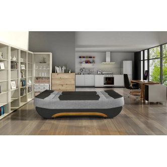 Pohovka NECTON 08, černá/světle šedá