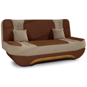 Pohovka NECTON, hnědá látka/béžová látka