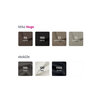 Pohovka PRALINE, bílá/šedá