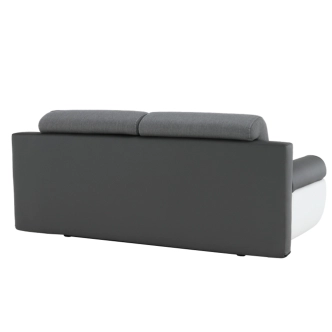 Pohovka PRALINE, bílá/šedá