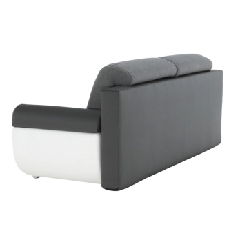 Pohovka PRALINE, bílá/šedá