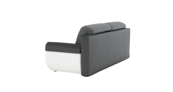 Pohovka PRALINE, bílá/šedá