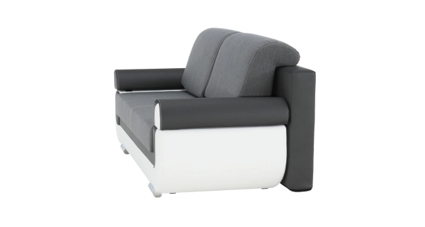 Pohovka PRALINE, bílá/šedá