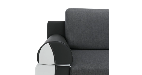 Pohovka PRALINE, bílá/šedá