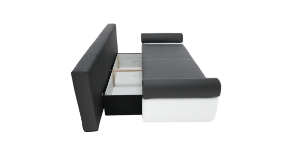 Pohovka PRALINE, bílá/šedá