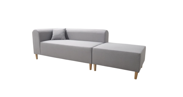 Pohovka REMENE, levá, šedá DOPRODEJ