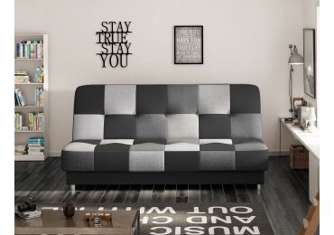 Pohovka SCIORRA 4, černo-šedá látka