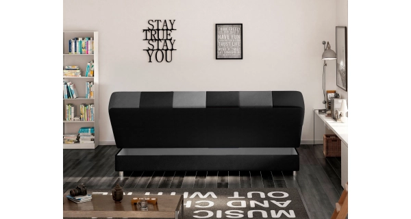 Pohovka SCIORRA 4, černo-šedá látka