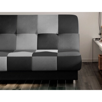 Pohovka SCIORRA 4, černo-šedá látka