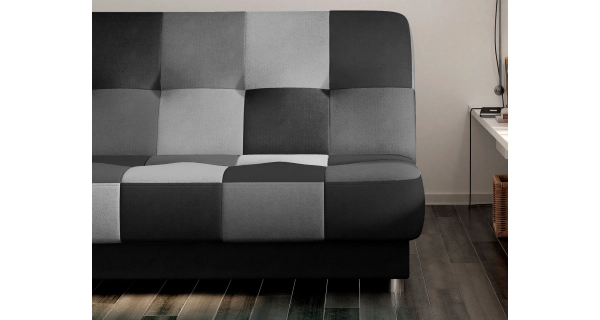 Pohovka SCIORRA 4, černo-šedá látka