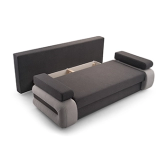 Pohovka SHINZI, tmavě šedá/světle šedá