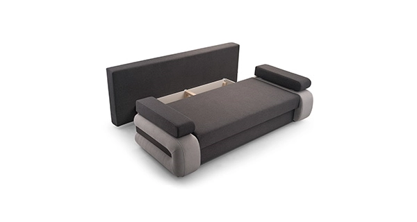 Pohovka SHINZI, tmavě šedá/světle šedá