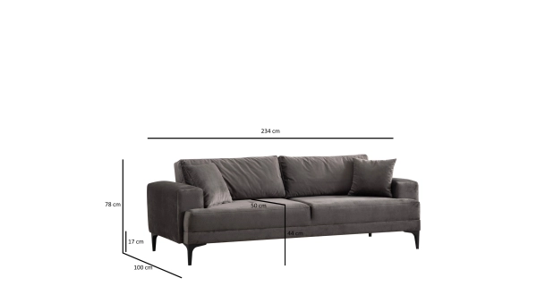 Pohovka TRELEM, antracit