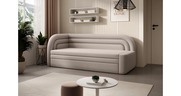 Pohovka TRELOR, levá, béžová látka