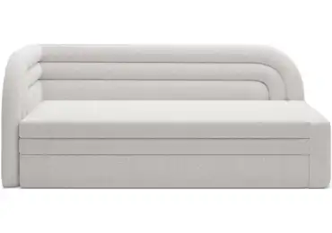 Pohovka TRELOR, levá, bílá látka