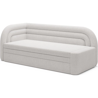 Pohovka TRELOR, levá, bílá látka