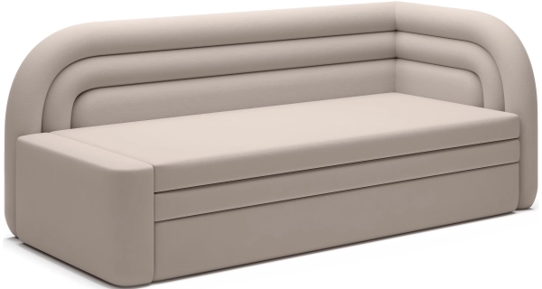 Pohovka TRELOR, pravá, béžová látka